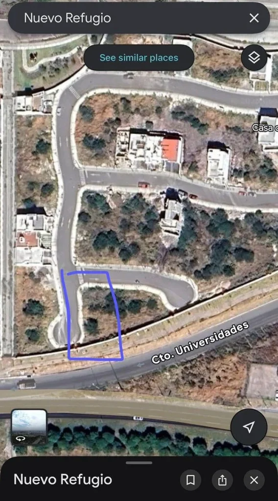 Terreno en esquina en Nuevo Refugio